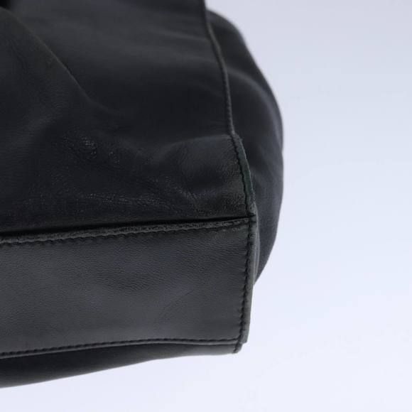 PRADA Hand Bag Leather Black Silver Auth 109379 - Picture 13 of 16